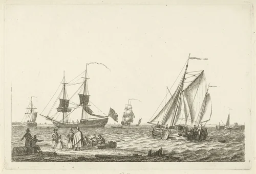 Riviergezicht by Gerrit Groenewegen, print, 1793
