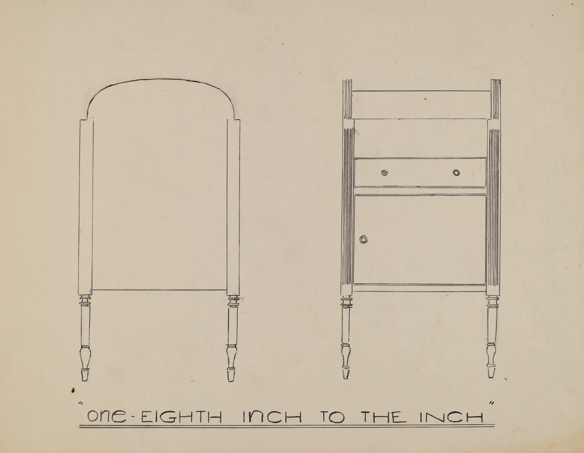 Wash Stand by American 20th Century, index of american design, 1939