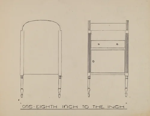 Wash Stand by American 20th Century, index of american design, 1939