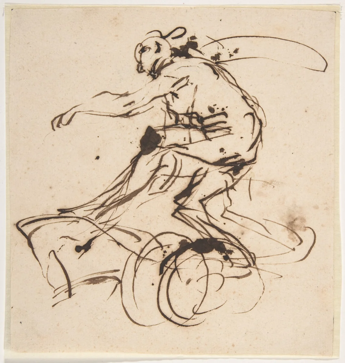 Charioteer by Micco Spadaro, drawing, 1609-1675