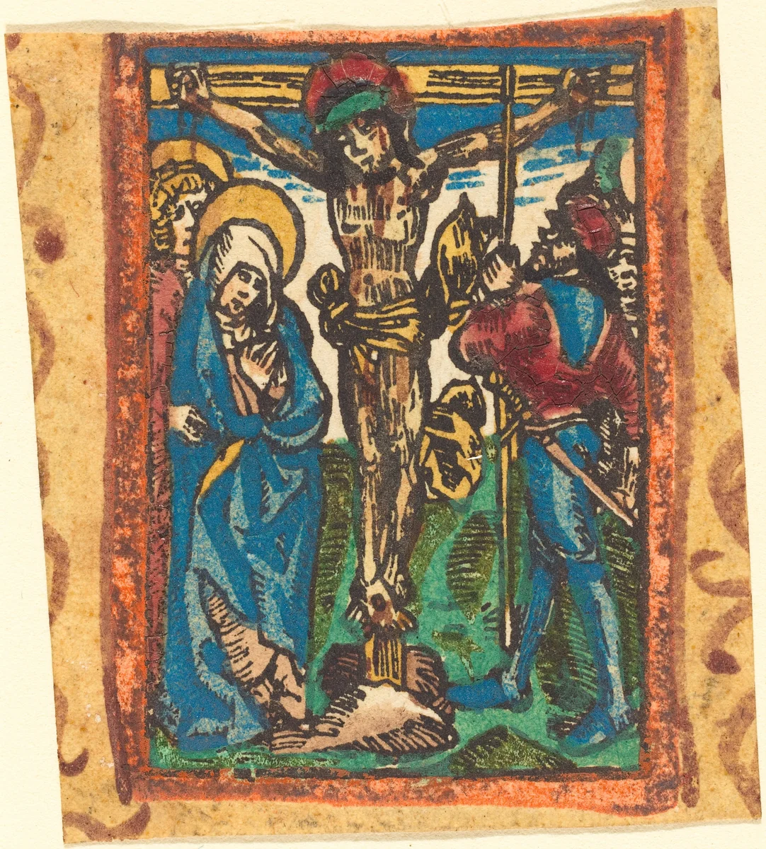 The Crucifixion by German 15th Century, print, 1490-1500