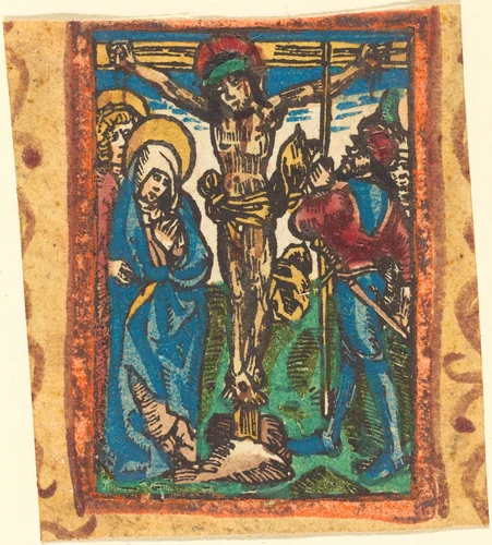 The Crucifixion by German 15th Century, print, 1490-1500