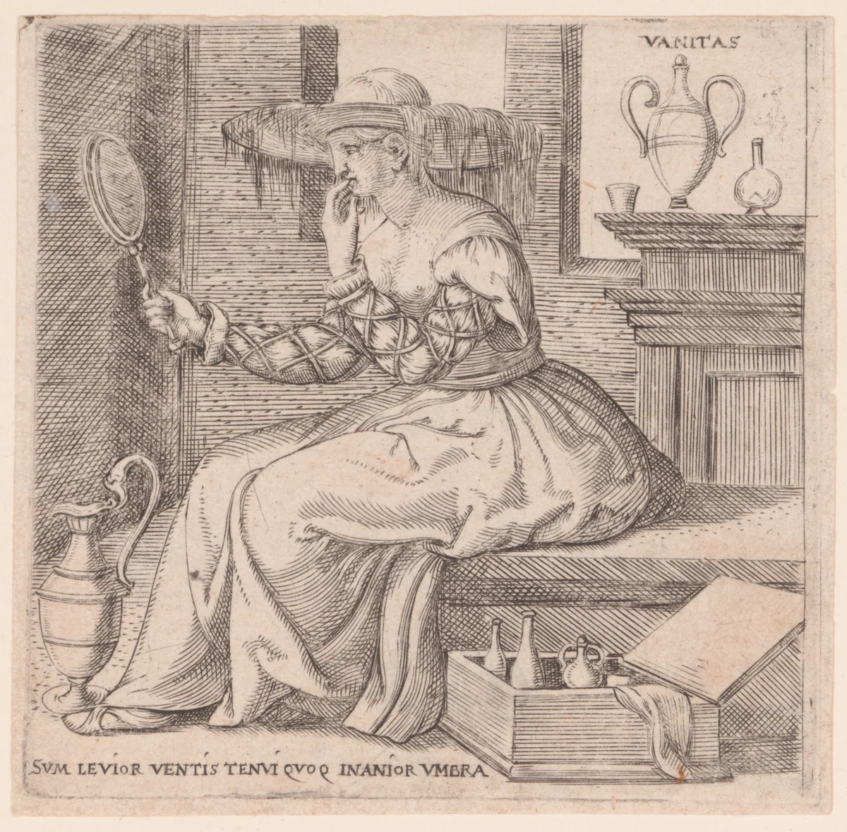 Vanity by Enea Vico, print, 1545-1550