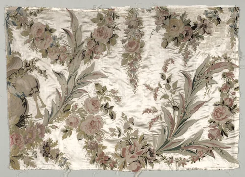 Coverlet Fragment by Philippe de Lasalle, textile, 1755-1775