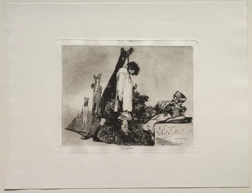 The Horrors of War: Not ( In This Case) Either by Francisco de Goya, print, 1810-1820