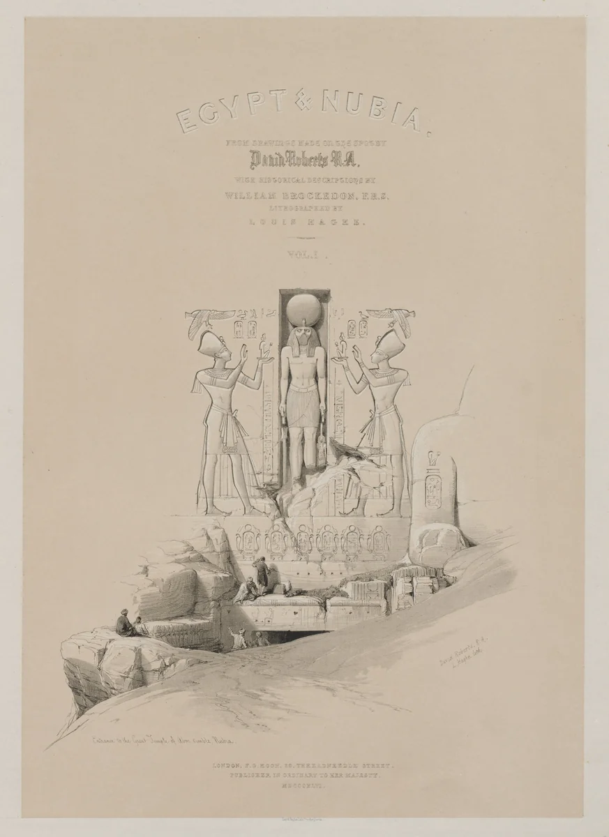 Egypt and Nubia, Volume I: Frontispiece by Louis Haghe, print, 1846