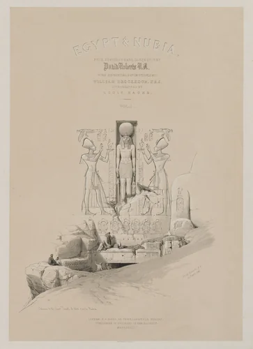 Egypt and Nubia, Volume I: Frontispiece by Louis Haghe, print, 1846