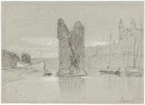 The Devil's Tower by John Sell Cotman, drawing, 1833-1834