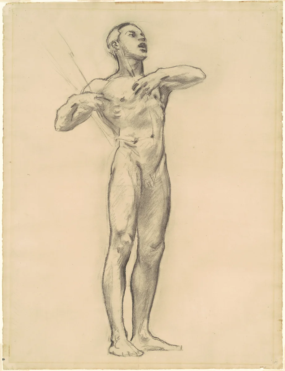 Study of Orpheus for "Classic and Romantic Art" by John Singer Sargent, drawing, 1916-1921