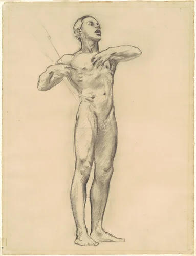 Study of Orpheus for "Classic and Romantic Art" by John Singer Sargent, drawing, 1916-1921