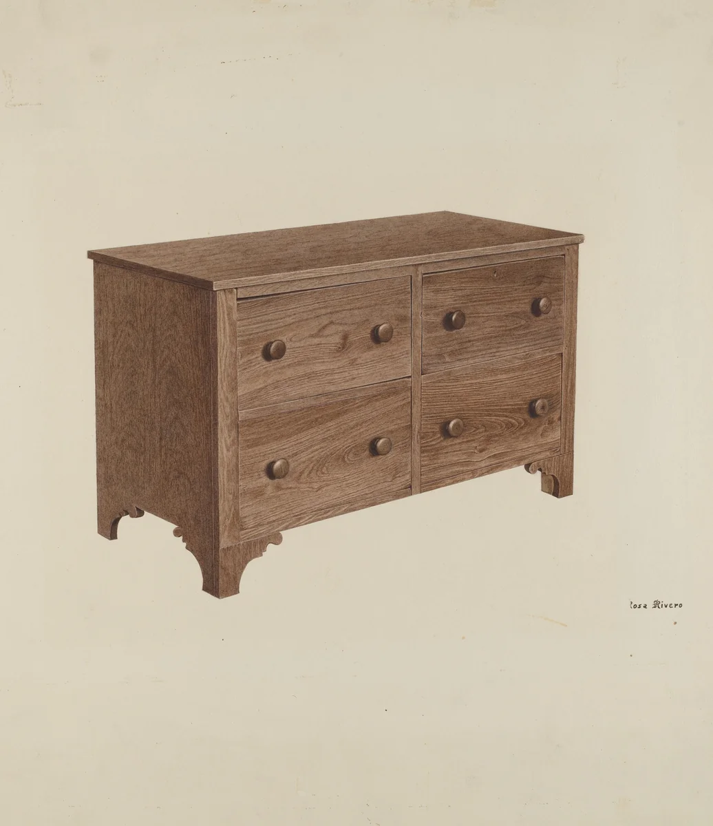 Bureau by Rosa Rivero, index of american design, 1940