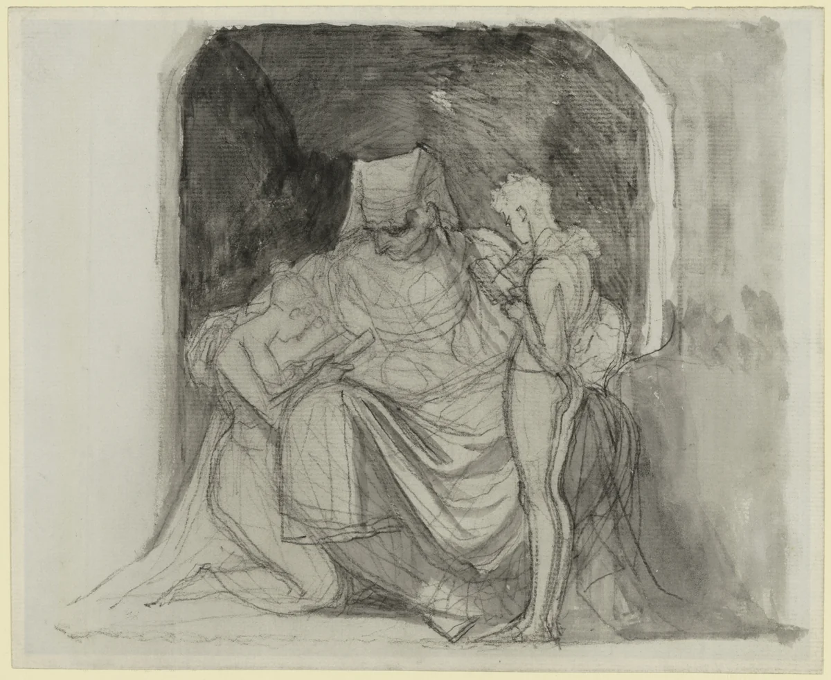 The Spirit of Knowledge by Henry Fuseli, drawing, 1798