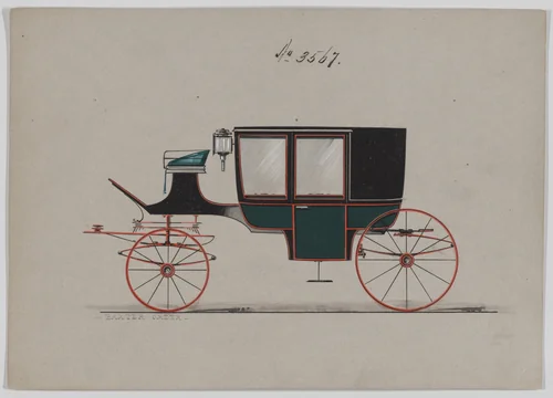 Coach #3567 by Brewster & Co., drawing, 1880
