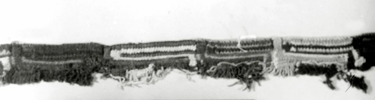 Fragment (Border) by Nazca Nazca Valley, textile, -100-200