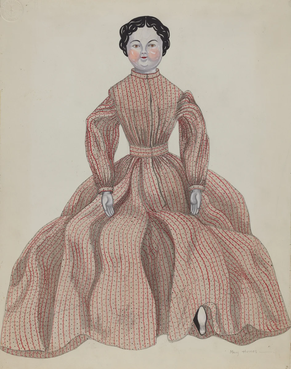 Doll - "Lulu" by Mary E. Humes, index of american design, 1936