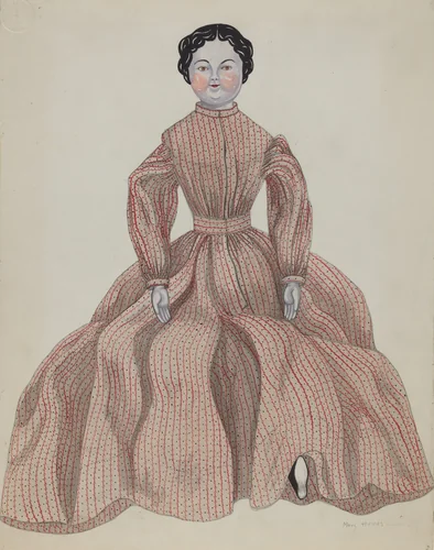 Doll - "Lulu" by Mary E. Humes, index of american design, 1936