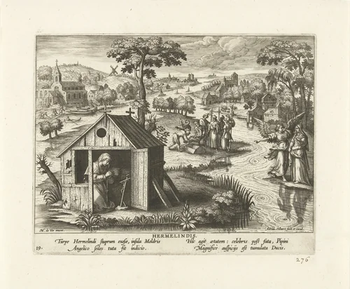 Ermelindis by Unknown, print, 1570-1618