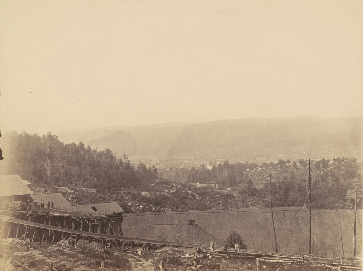 On the Moosic, West, Del. & Hudson Canal Co. by Thomas H. Johnson, photograph, 1858-1868