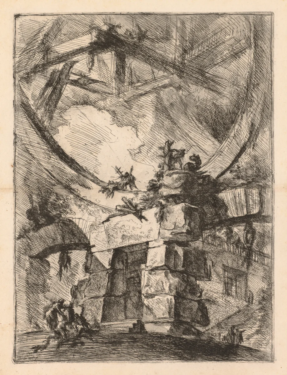 The Prisons: A Prison Door by Giovanni Battista Piranesi, print, 1745-1750