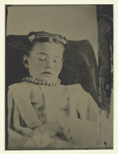 Untitled (Postmortem portrait) by Artist Unknown, photograph, 1865-1875