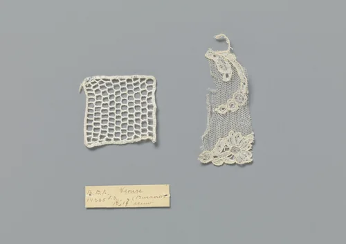 Staal naaldkant met Burano-grond by anonymous, other, 1700-1799