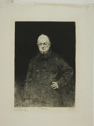Monsieur Thiers by Léon Bonnat, print, 1877