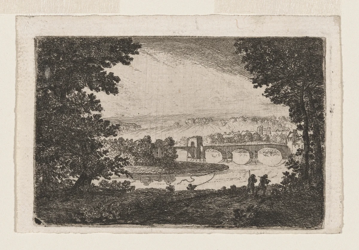 Dumfries Bridge by John Clerk, print, 1765-1775