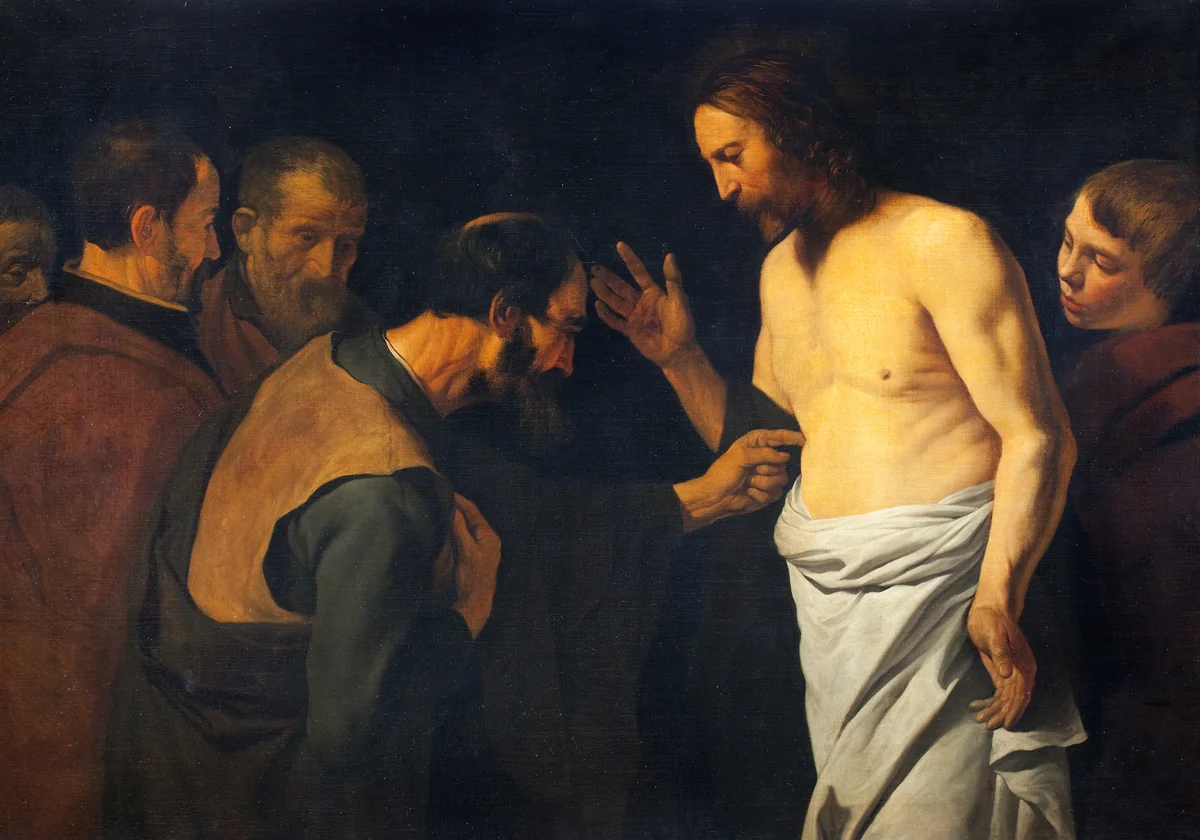 The Doubting Thomas by Leendert van der Cooghen, painting, 1654
