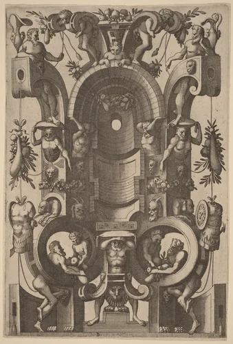 Niche in the Form of a Cartouche by Johannes van Doetechum
Lucas van Doetechum
Cornelis Floris II
Hieronymus Cock, print, 1556