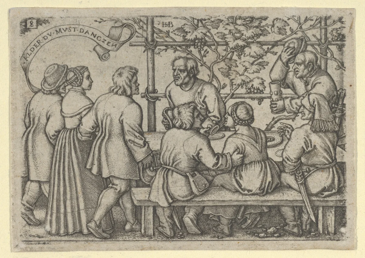 Peasants' Feast from The Peasants' Feast or the Twelve Months by Sebald Beham, print, 1546-1547