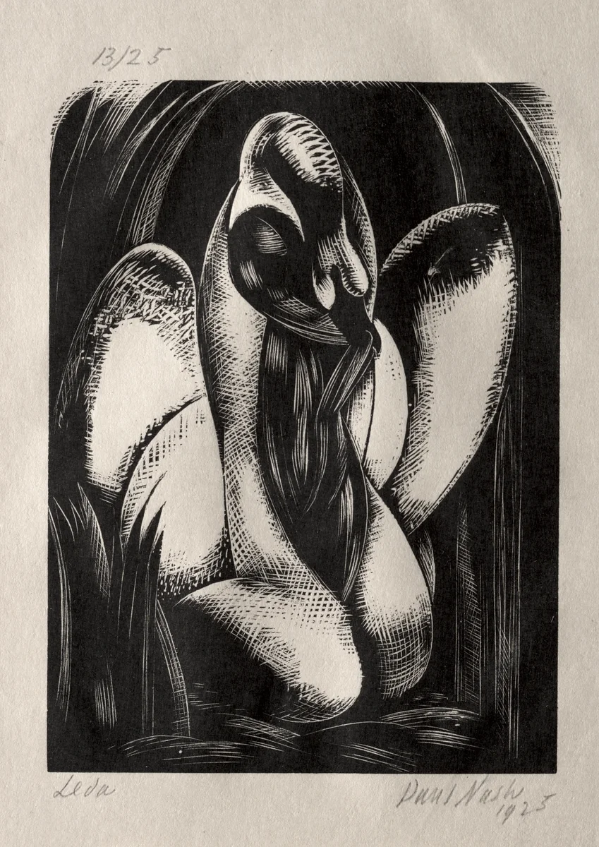 Leda by Paul Nash, print, 1925