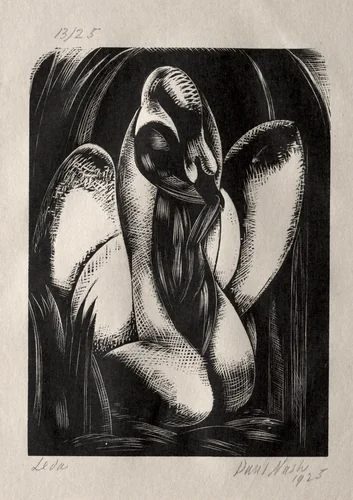 Leda by Paul Nash, print, 1925