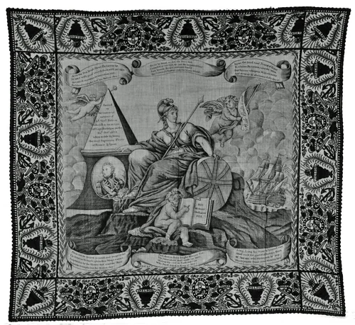 Handkerchief by R.G. Anderston and Company, textile, 1795-1815