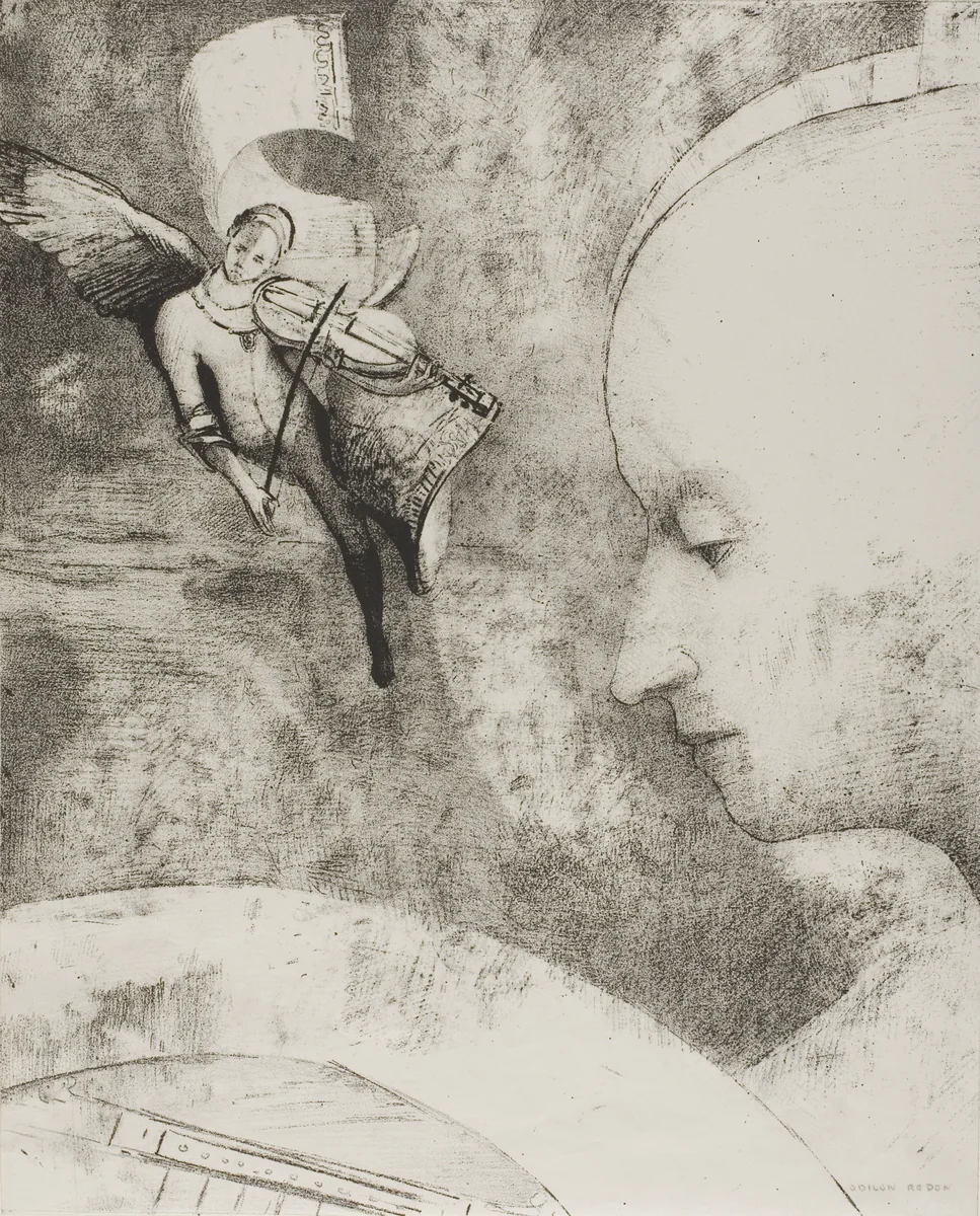 The Celestial Art by Odilon Redon, print, 1894