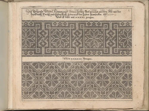 Schön Neues Modelbuch (Page 6 recto) by Johann Sibmacher, book, 1597