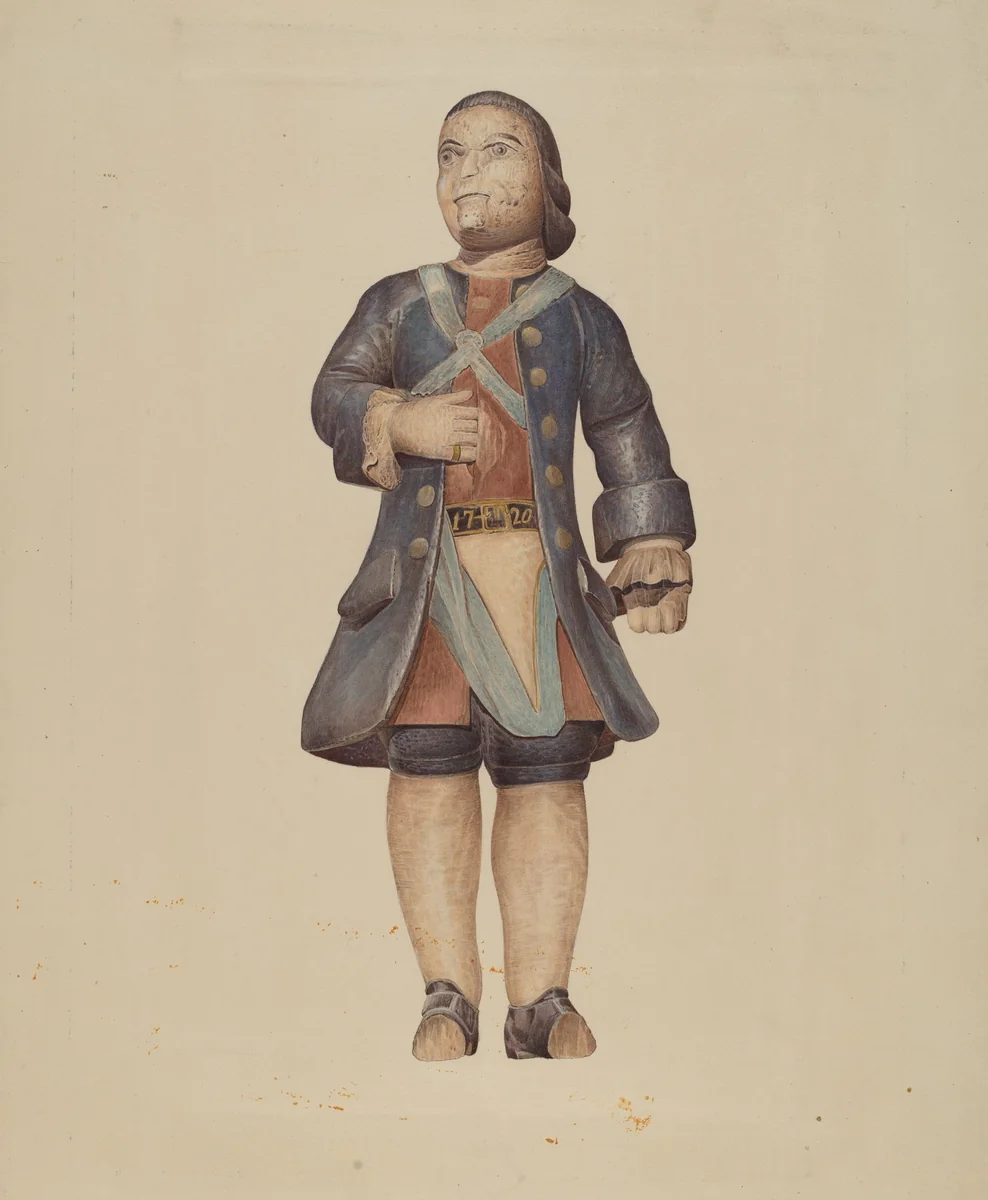 Billethead Soldier by American 20th Century, index of american design, 1935-1942