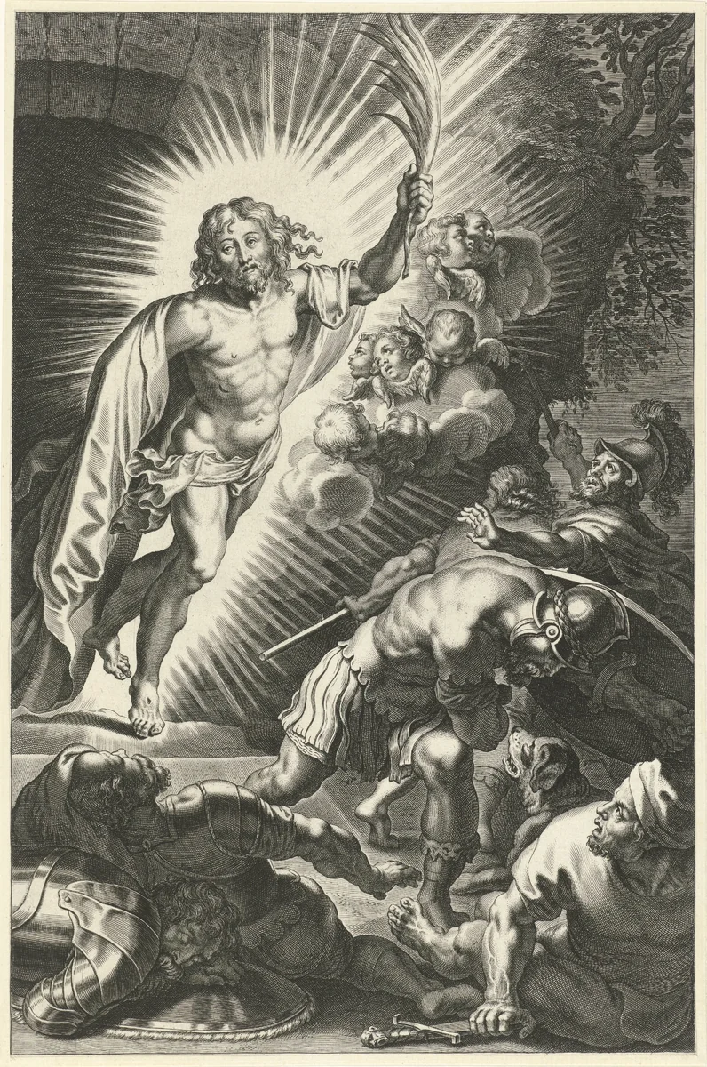 Opstanding van Christus by anonymous, print, 1581-1683