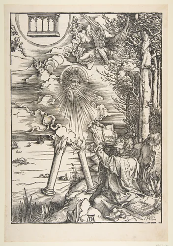 Saint John Devouring the Book, from "The Apocalypse" by Albrecht Dürer, print, 1498