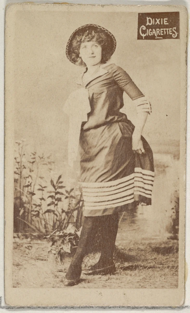 From the Actors and Actresses series (N45, Type 7) for Dixie Cigarettes by Allen & Ginter, photograph, 1885-1891