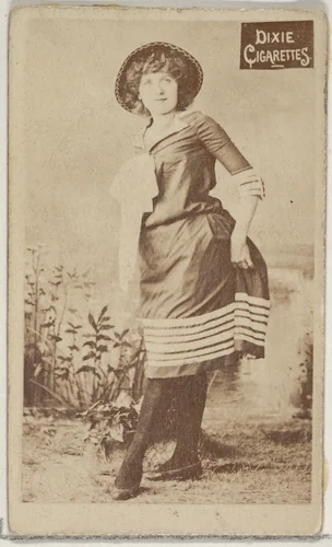 From the Actors and Actresses series (N45, Type 7) for Dixie Cigarettes by Allen & Ginter, photograph, 1885-1891