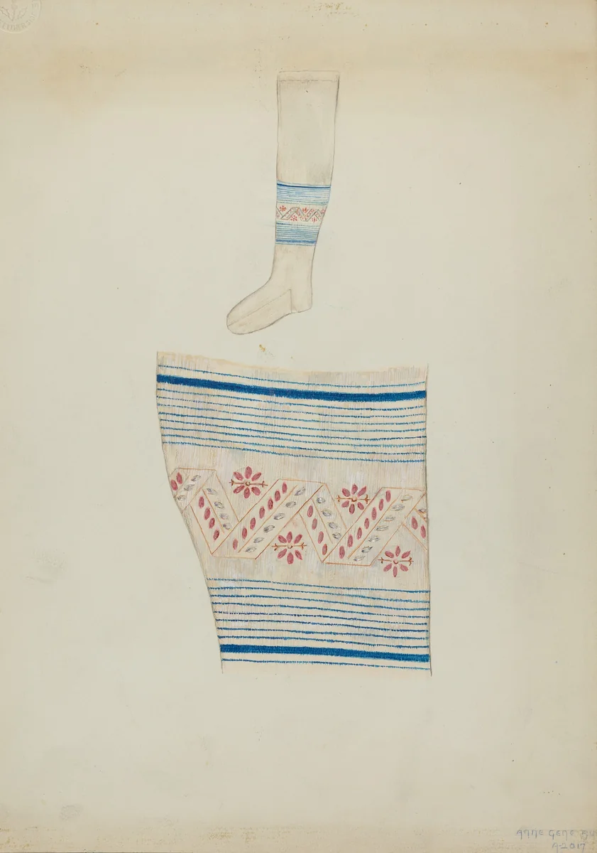 Hose by Ann Gene Buckley, index of american design, 1937