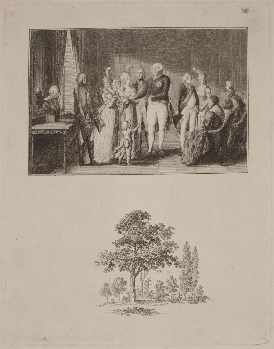The Prussian Royal Family by Daniel Nikolaus Chodowiecki, print, 1796