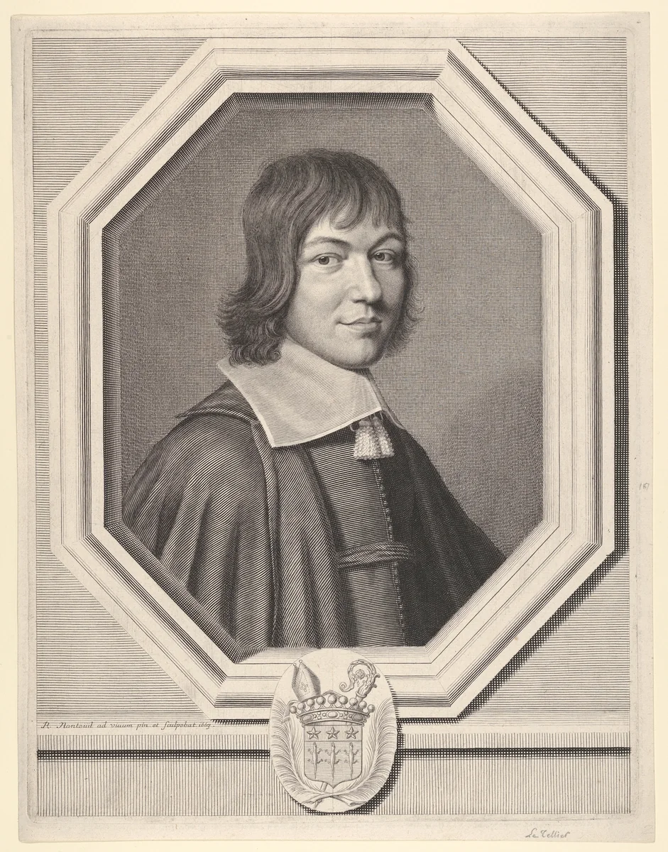 Charles-Maurice Le Tellier by Robert Nanteuil, print, 1663
