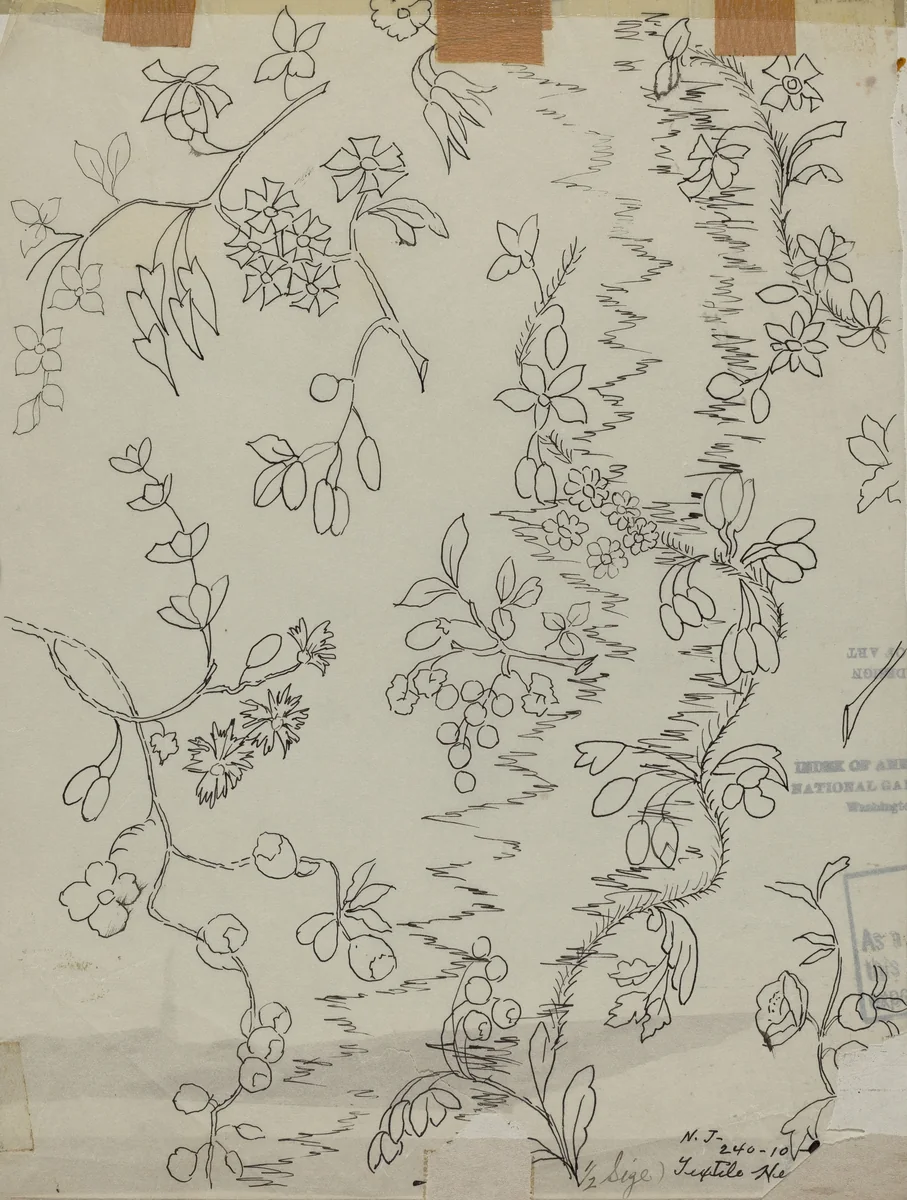 Textile by American 20th Century, index of american design, 1935-1942