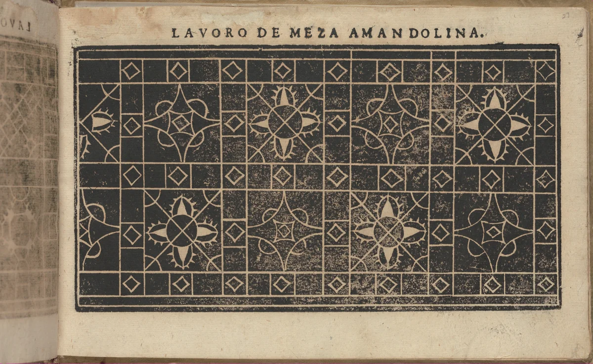 Studio delle virtuose Dame, page 27 (recto) by Isabella Catanea Parasole, book, 1597