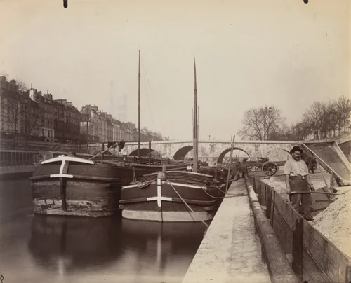 Quai des Célestins by Eugène Atget, photograph, 1903