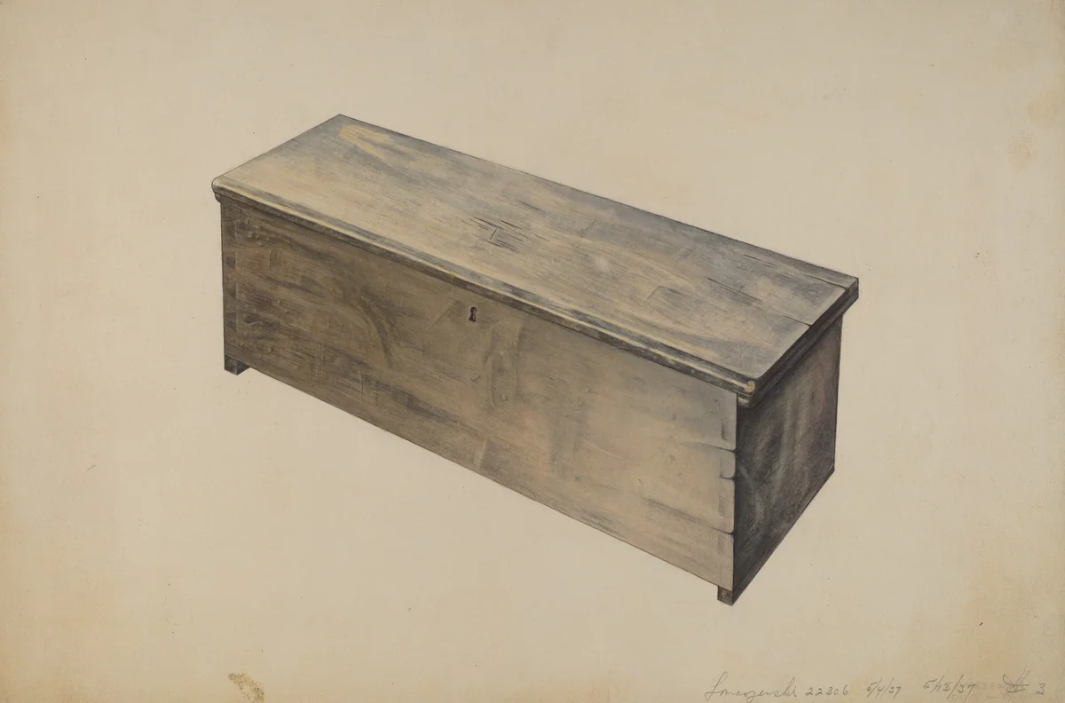 Utility Chest by Henry Tomaszewski, index of american design, 1937