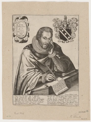 Sir Thomas Overbury by Renold Elstrack, print, 1571-1625