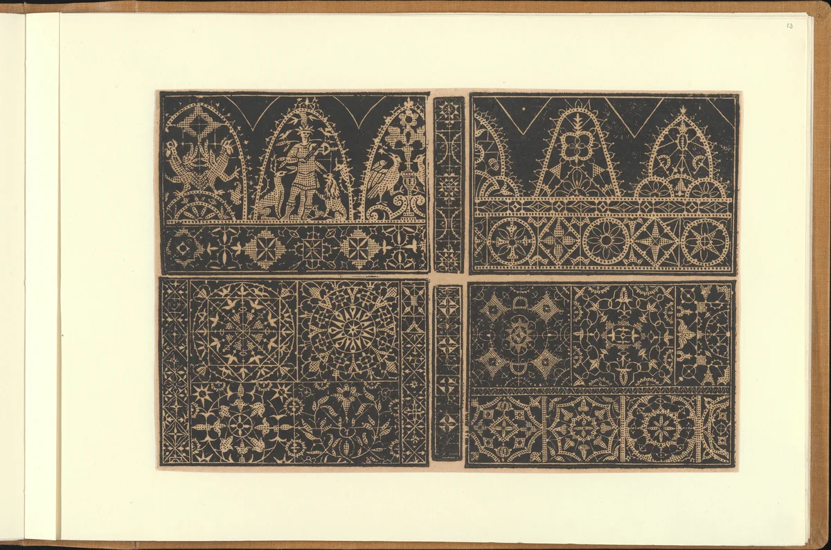 Schon newes Modelbuch...Page 13(r) by Sigismundus Latomus, book, 1617