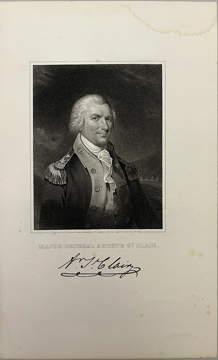 Major General Arthur St Clair by Edward Wellmore, other, 1800-1899